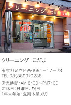クリーニングこだま店舗