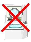 乾燥機は厳禁！