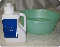 ダントツの防縮力、家庭用液体洗濯洗剤